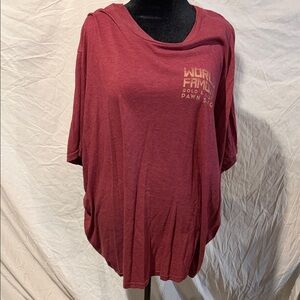 Men’s Relaxed Scoop Neck Top in Burgundy
